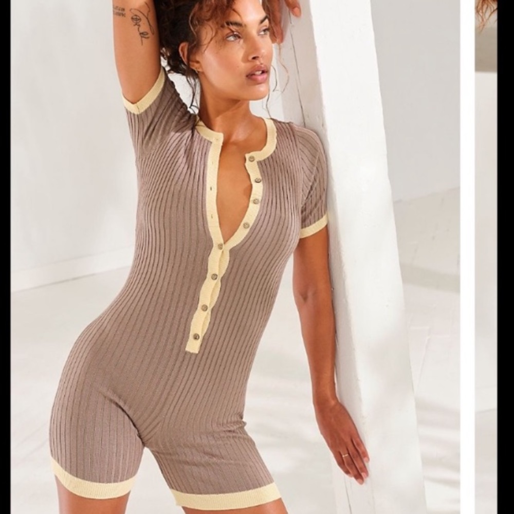 Tennis Time onesie romper jumpsuit soft comfy pajama vibes!! NWOT
